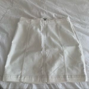 Free People White Mini Skirt (worn once)
